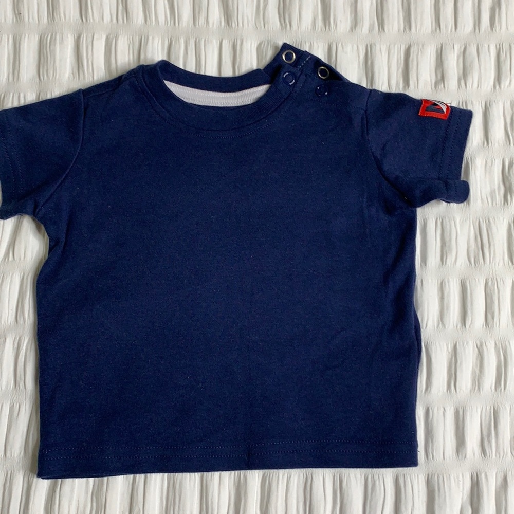 Blue NAUTICA baby polo tee